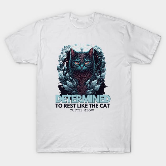 Determined Cat T-Shirt by J.Tailor